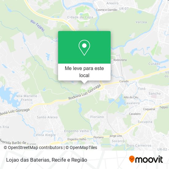 Lojao das Baterias mapa