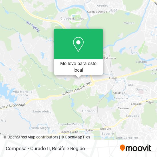 Compesa - Curado II mapa