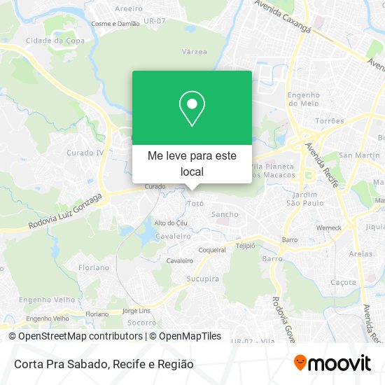 Corta Pra Sabado mapa