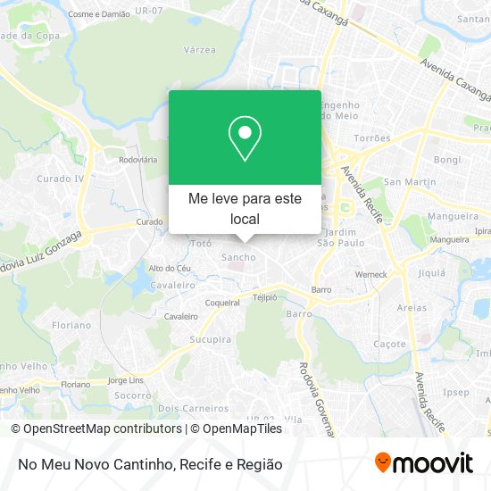 No Meu Novo Cantinho mapa