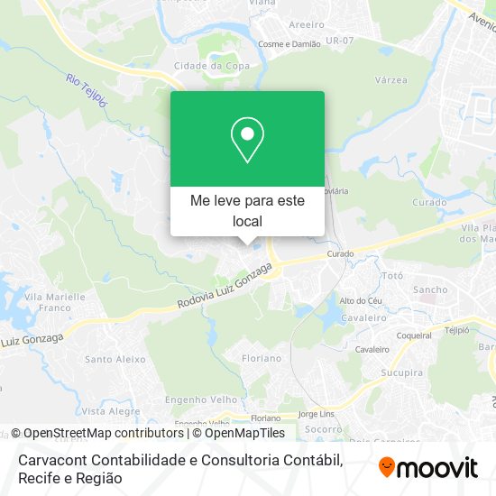 Carvacont Contabilidade e Consultoria Contábil mapa