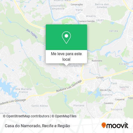 Casa do Namorado mapa