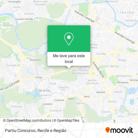Partiu Concurso mapa
