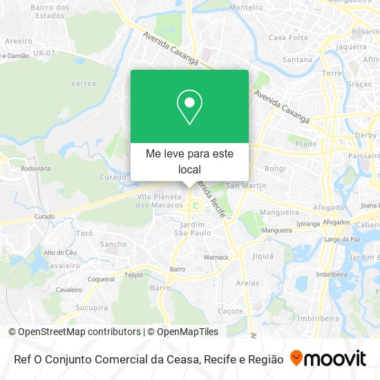 Ref O Conjunto Comercial da Ceasa mapa