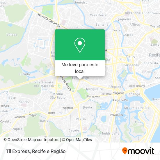 Tll Express mapa