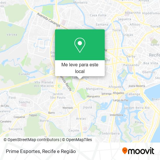 Prime Esportes mapa