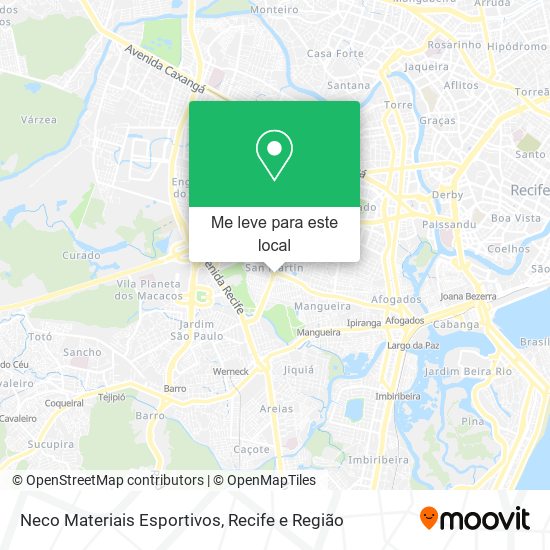 Neco Materiais Esportivos mapa