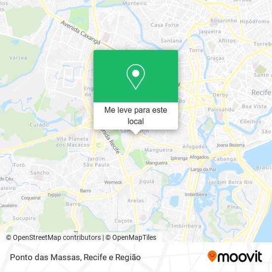 Ponto das Massas mapa