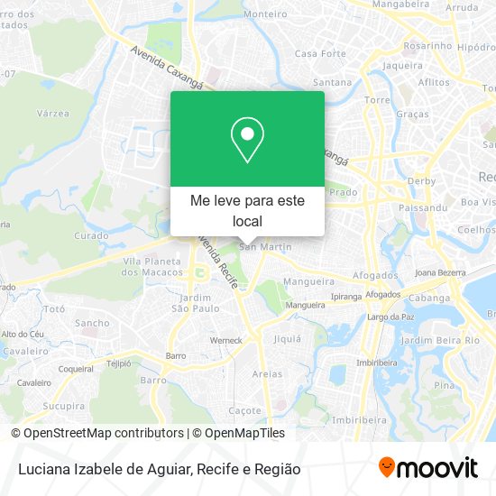 Luciana Izabele de Aguiar mapa