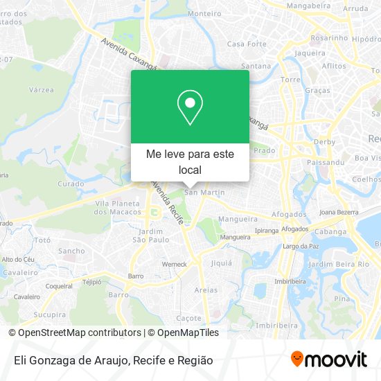 Eli Gonzaga de Araujo mapa