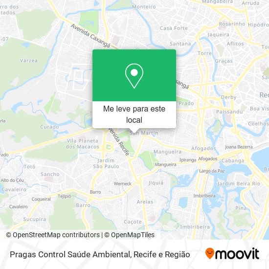 Pragas Control Saúde Ambiental mapa