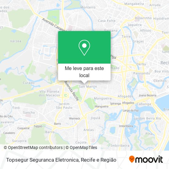 Topsegur Seguranca Eletronica mapa