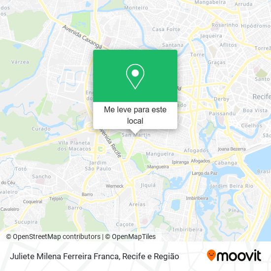 Juliete Milena Ferreira Franca mapa