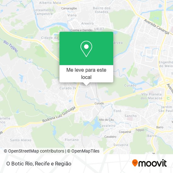 O Botic Rio mapa