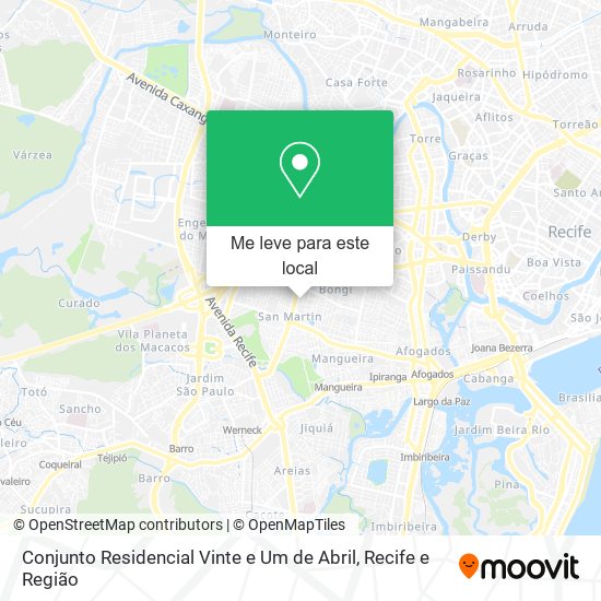Conjunto Residencial Vinte e Um de Abril mapa