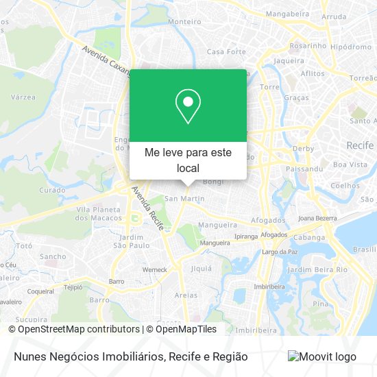 Nunes Negócios Imobiliários mapa