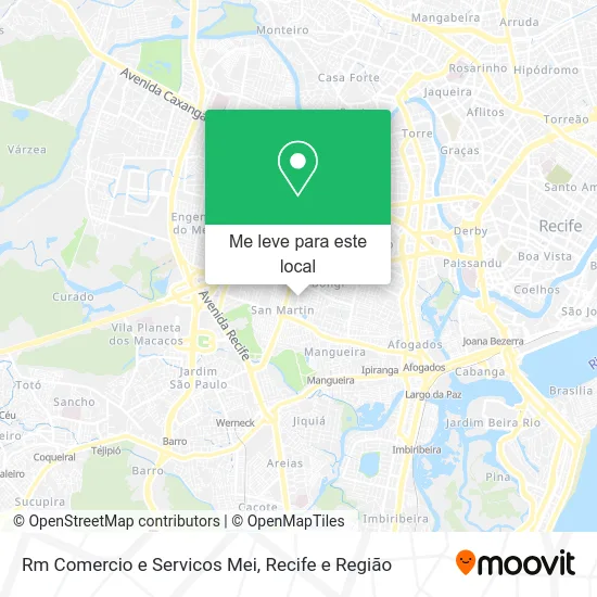 Rm Comercio e Servicos Mei mapa