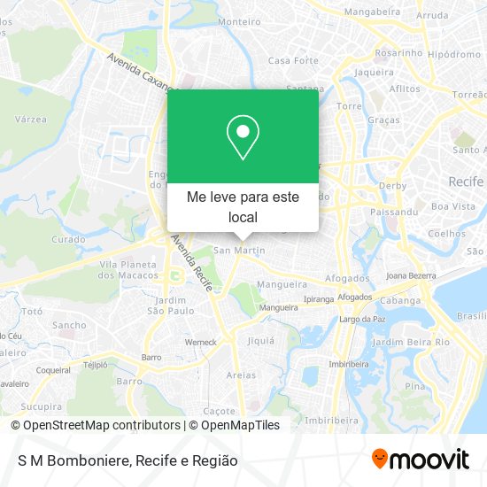S M Bomboniere mapa