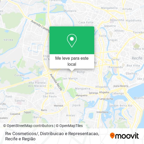 Rw Cosmeticos / , Distribuicao e Representacao mapa