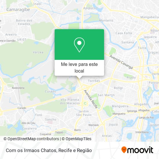 Com os Irmaos Chatos mapa