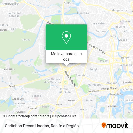 Carlinhos Pecas Usadas mapa