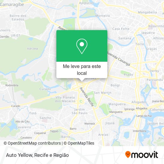 Auto Yellow mapa