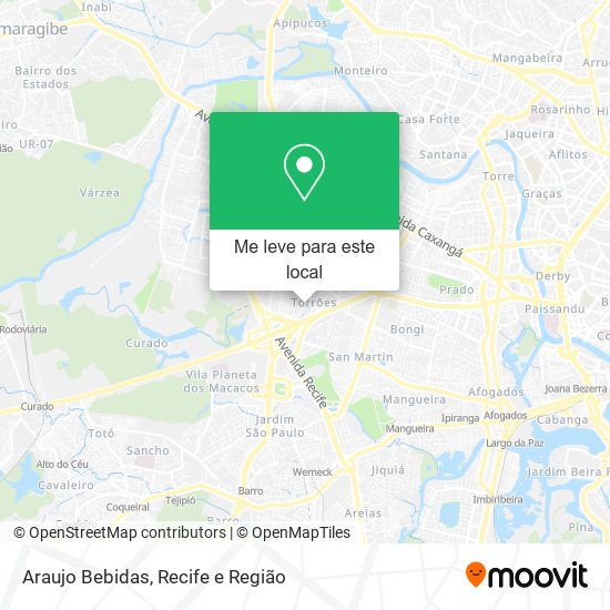 Araujo Bebidas mapa