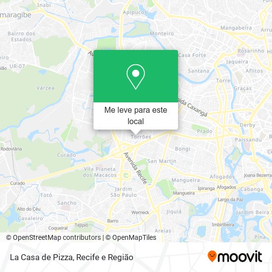 La Casa de Pizza mapa