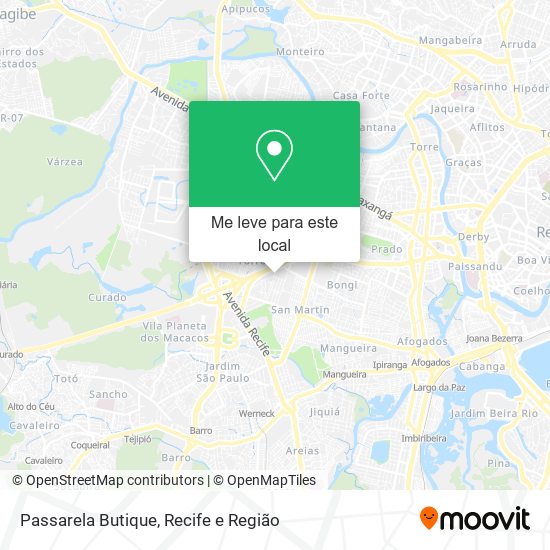 Passarela Butique mapa