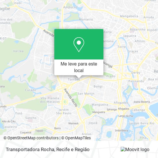 Transportadora Rocha mapa