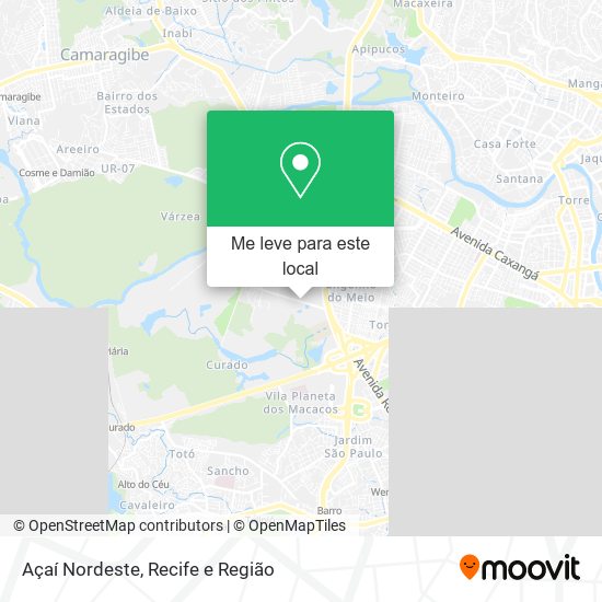 Açaí Nordeste mapa
