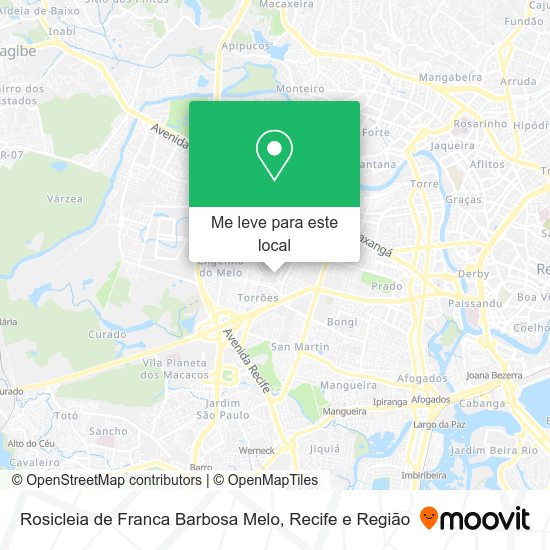 Rosicleia de Franca Barbosa Melo mapa