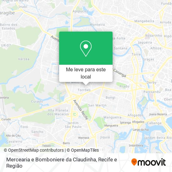 Mercearia e Bomboniere da Claudinha mapa