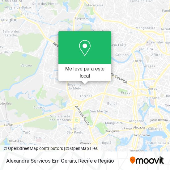 Alexandra Servicos Em Gerais mapa