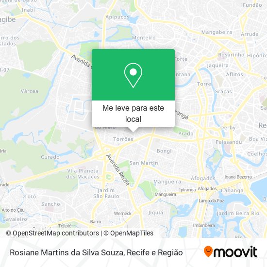 Rosiane Martins da Silva Souza mapa