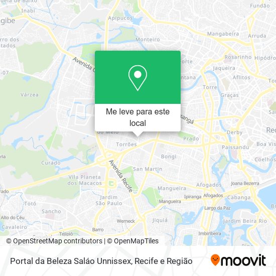 Portal da Beleza Saláo Unnissex mapa