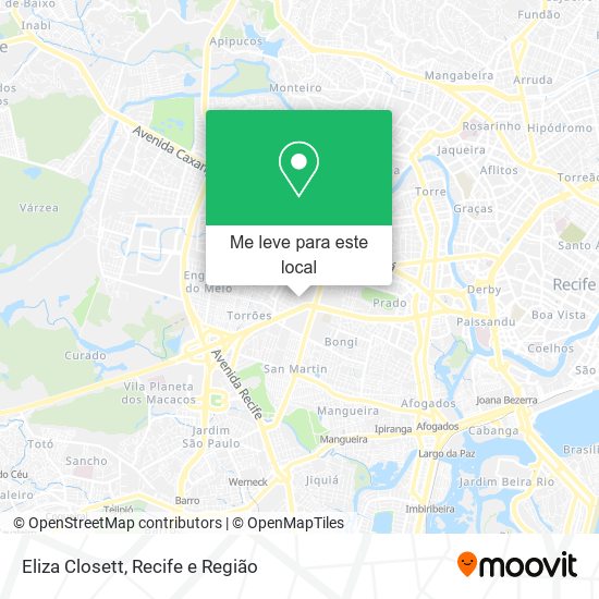 Eliza Closett mapa