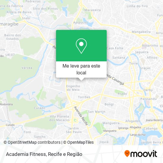 Academia Fitness mapa