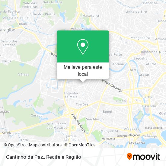 Cantinho da Paz. mapa