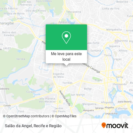 Salão da Angel mapa