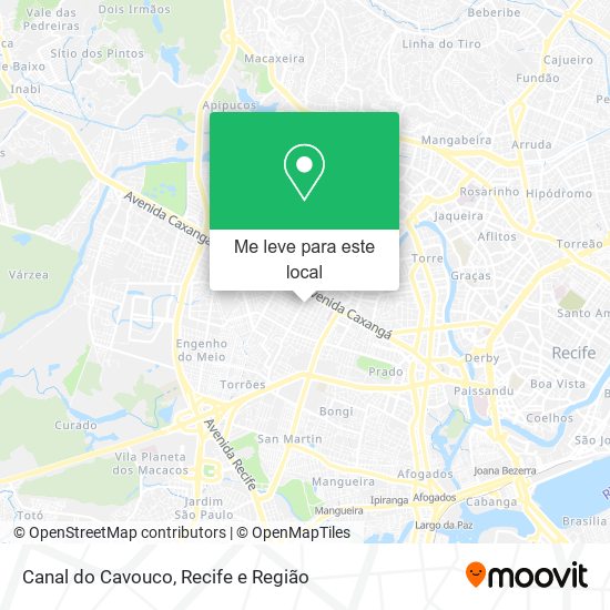 Canal do Cavouco mapa