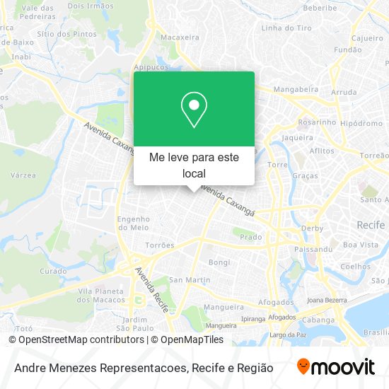 Andre Menezes Representacoes mapa