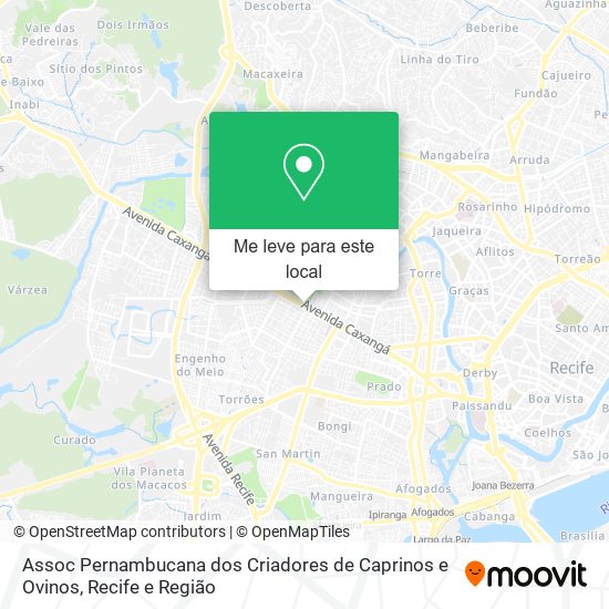 Assoc Pernambucana dos Criadores de Caprinos e Ovinos mapa