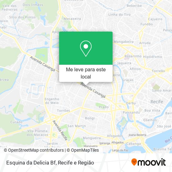 Esquina da Delicia Bf mapa