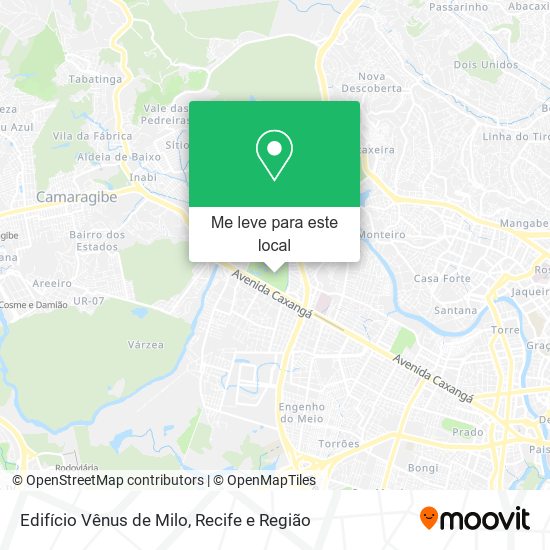Edifício Vênus de Milo mapa
