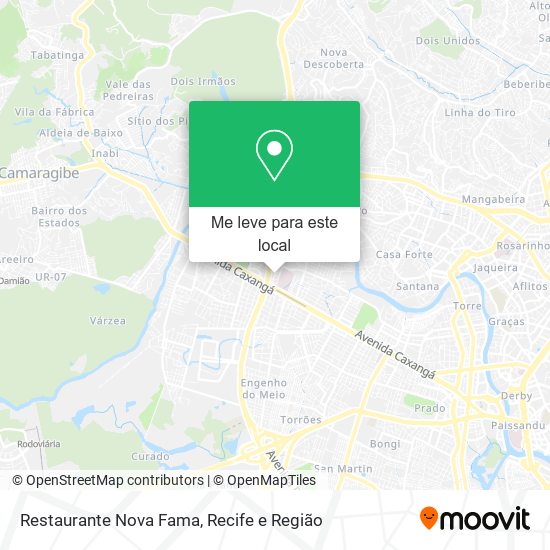 Restaurante Nova Fama mapa