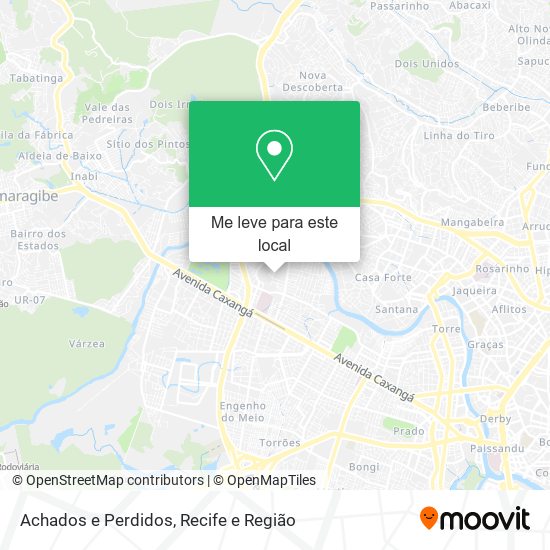 Achados e Perdidos mapa