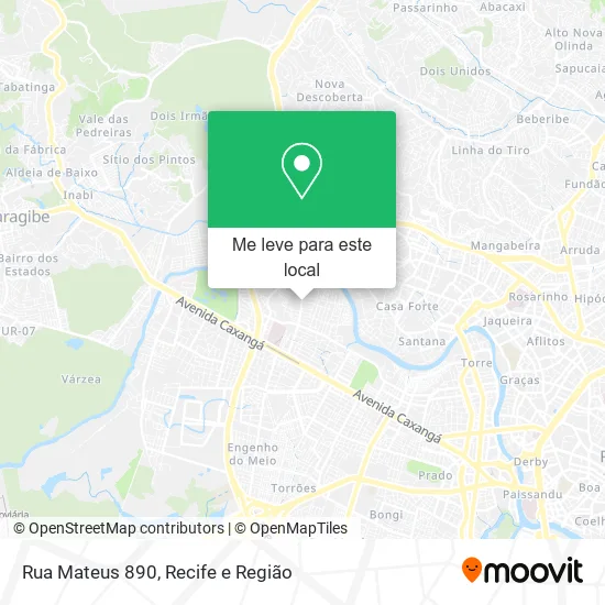 Rua Mateus 890 mapa