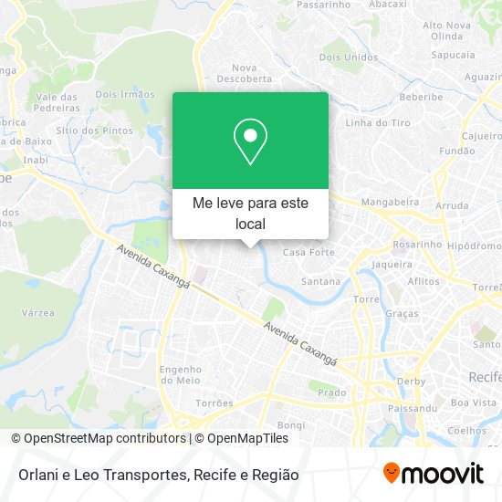 Orlani e Leo Transportes mapa
