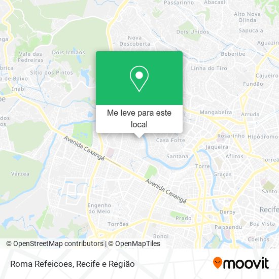 Roma Refeicoes mapa